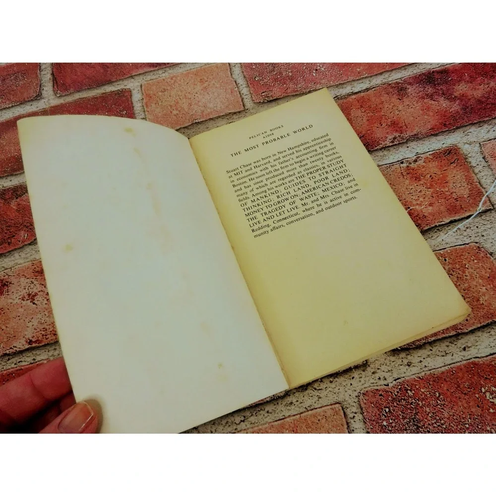 The Most Probable World Stuart Chase 1968 Vintage Futurist Nonfiction‎ PB HTF
